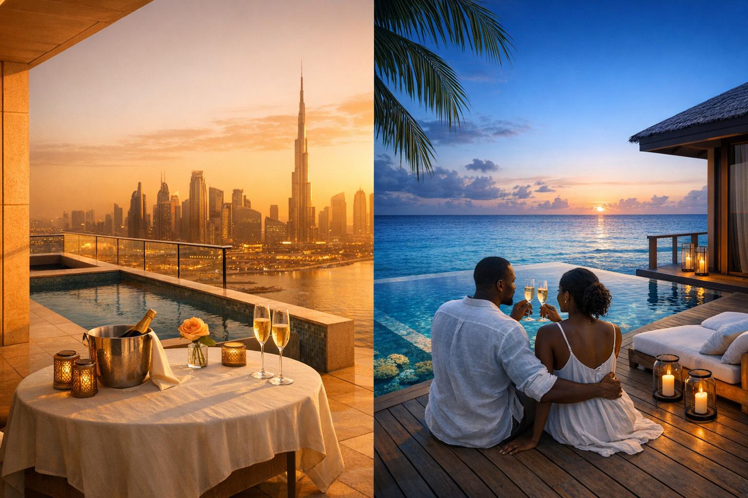 Dubai vs Maldives: Comparing Luxury Honeymoon Spots